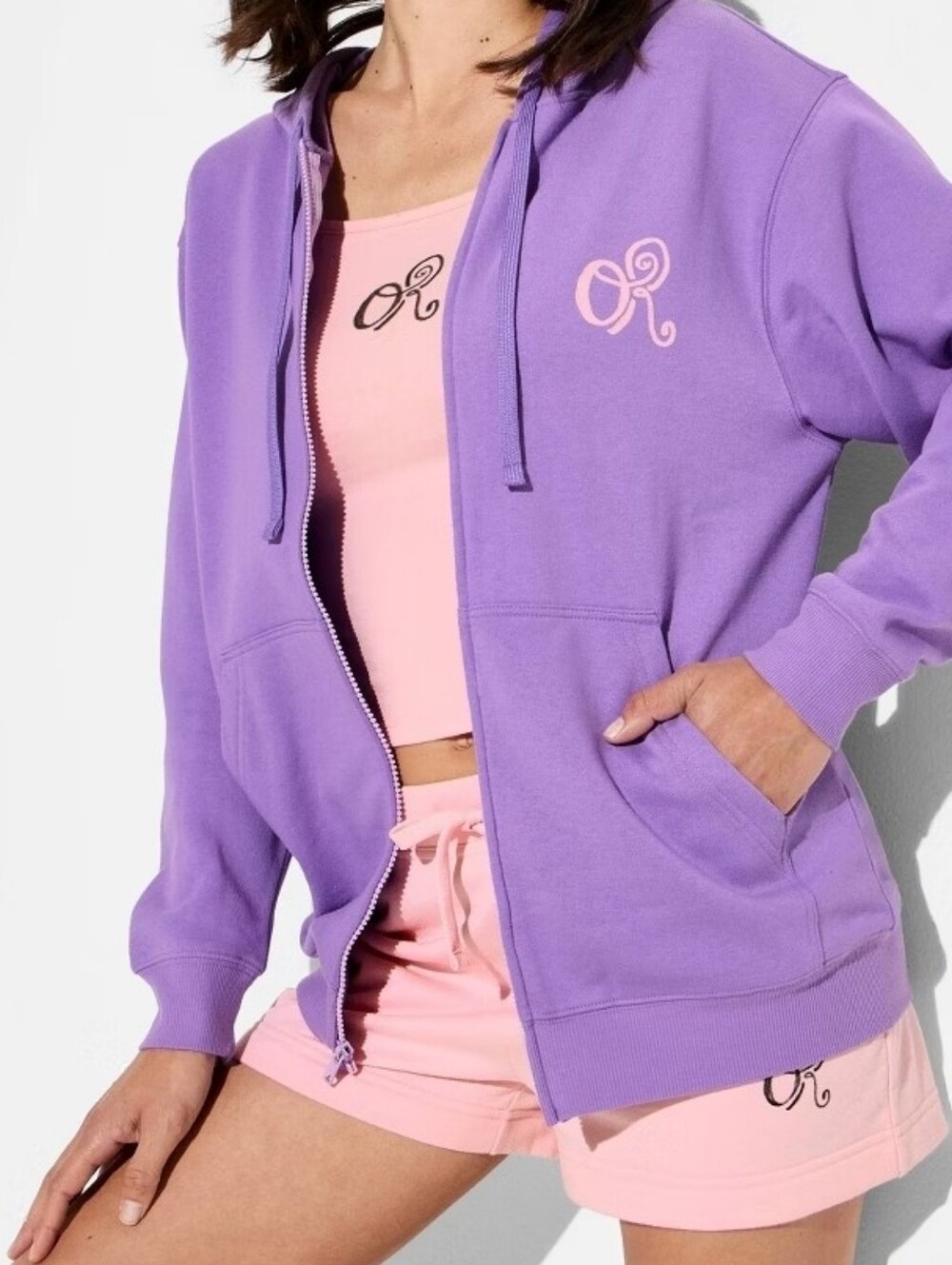Olivia Rodrigo Hoodie Graphic Zip-Up Sweatshirt Purple